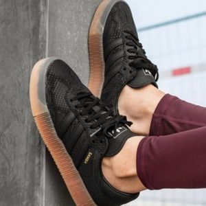 adidas Shoes - NEW WMNS SZ 10 Adidas Blk Snake Sambarose Snkr adidas Shoes - NEW WMNS SZ 10 Adidas Blk Snake Sambarose Snkr